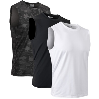3/5 Pack Running Tank Top voor Mannen Spier Mouwloos Dry-Fit Workout