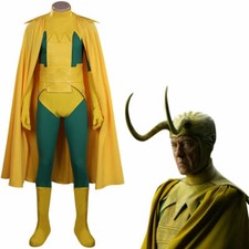 Loki Season 1 Loki King Cosplay Costume Halloween Outfit Carnival Full Set