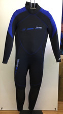 BARE SPORT S-FLEX WETSUIT Mens 7MM - Blue/Black size MD/LG --
