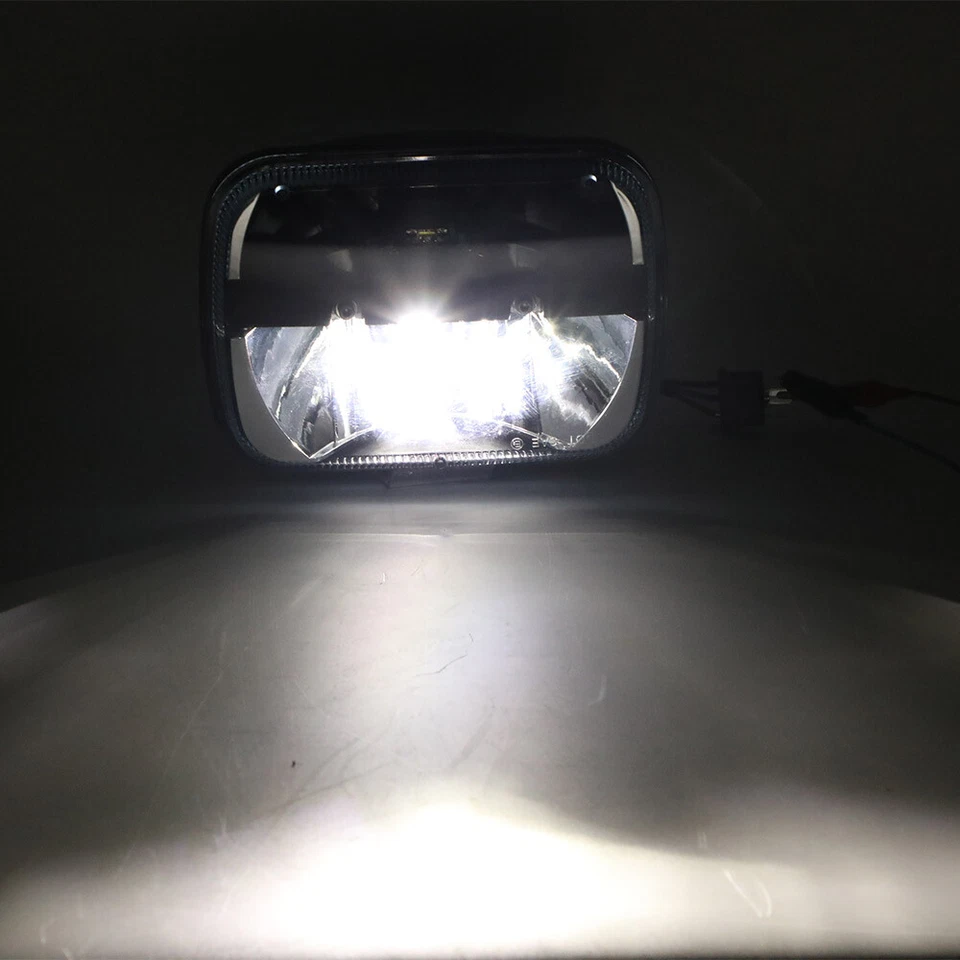 Par de faros LED Ramcharger de 5x7" 7x6" para Dodge W150/250/350 D100/150/250/350 Foto 4 de 4