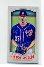 2016 Topps Gypsy Queen Mini Variation Stephen Strasburg #19 Washington Nationals