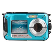 Full HD 2.4MP Dual Screen Selfie Video Recorder for Swimming Underwater DV