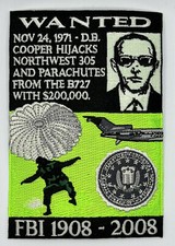 MR ALE FBI 1908-2008 Anniversary Patch  #5 DB Cooper Large GMAN Emblems P144