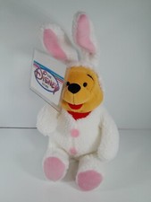 Japan Disney Store Winnie The Pooh Easter Bunny Pooh 8" Bean Bag Plush Toy NWT