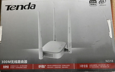 TENDA N318 WLAN Router Tenda 300M Wireless WLAN Router Reuter mit Netzteil (inkl. MwSt.)