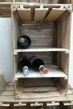 Casse della frutta porta bottiglie e bicchieri in legno vintage in faggio 3 kg