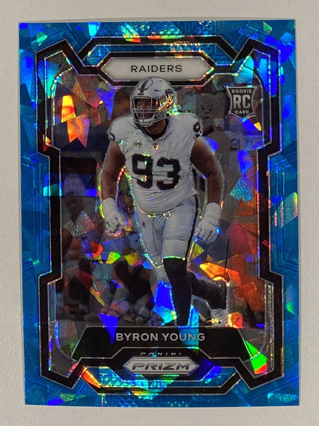 Byron Young 2023 Panini Prizm Blue Ice Prizm Rookie /99 #355 RC MINT