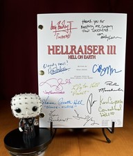 Hellraiser III: Hell On Earth Script Signed- Autograph Reprints- Pinhead