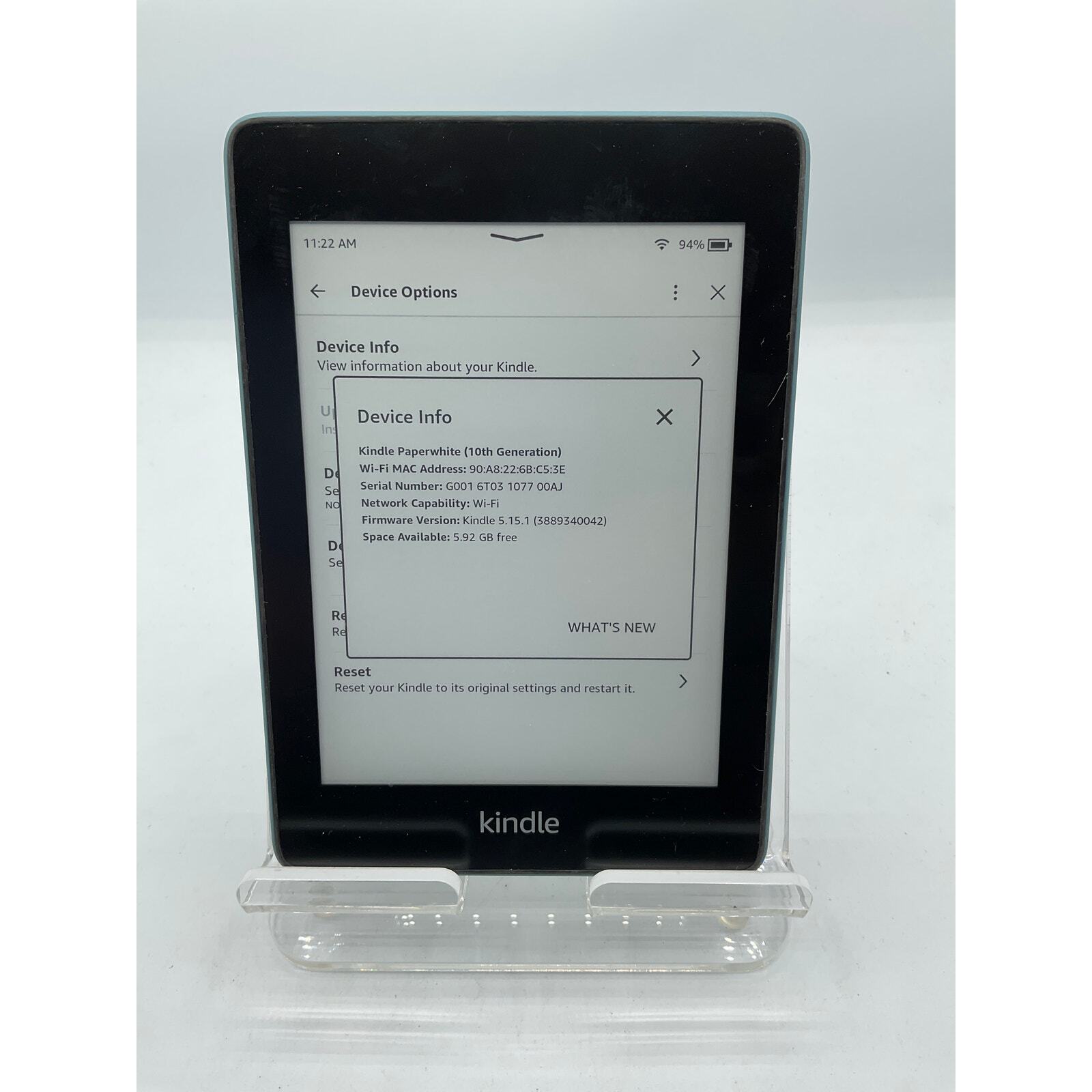 Kindle Paperwhite 10th Gen 8GB in Blue – Waterproof & High-Res Display  -image