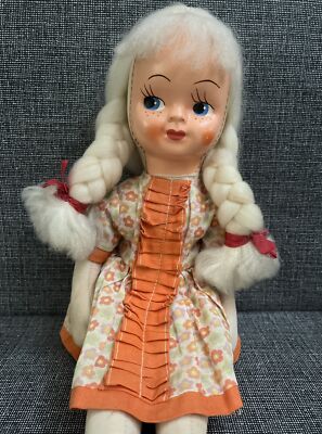 Antique Looby Lou Style Polish Mod Kitsch Jointed Rag Doll, Celluloid ...