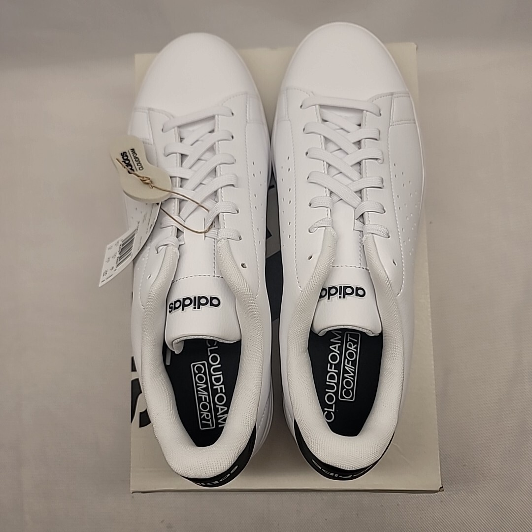 adidas advantage clean qt white