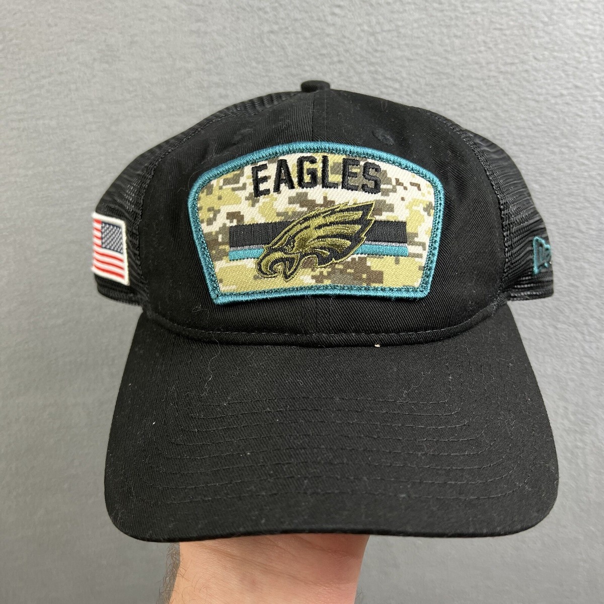 Philadelphia Eagles Hat Camo New Era Salute to Service Era Snapback Mens  Cap NFL
