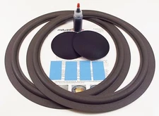 Onkyo S-55 S-58 15" Woofer Foam Speaker Repair Kit w/ Shims & Dust Caps!