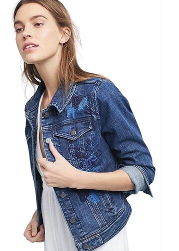 Anthropologie Denim Jacket Pilcro Blue 