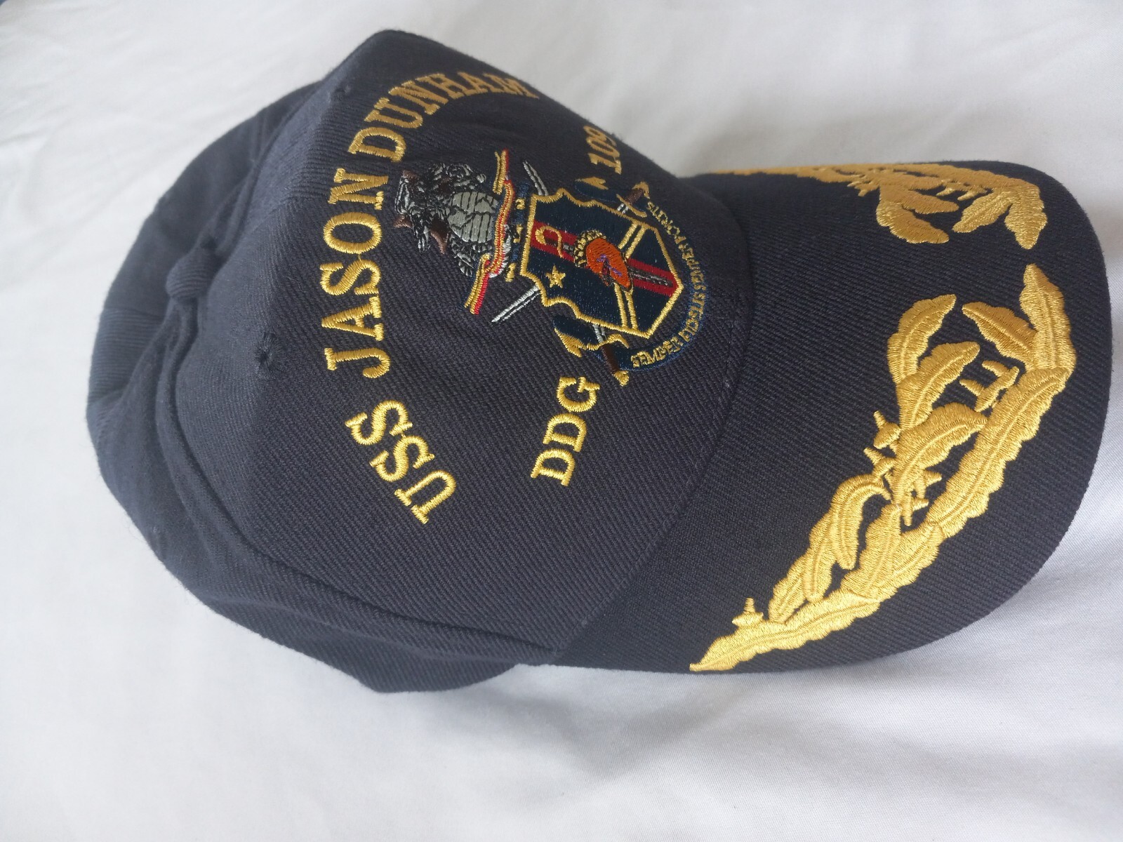 USS JASON DUNHAM mens embroidered snapback baseball Hat color black