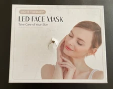 Led Face Mask Light Therapy 7 Color Red & Blue Light Therapy Facial Skin