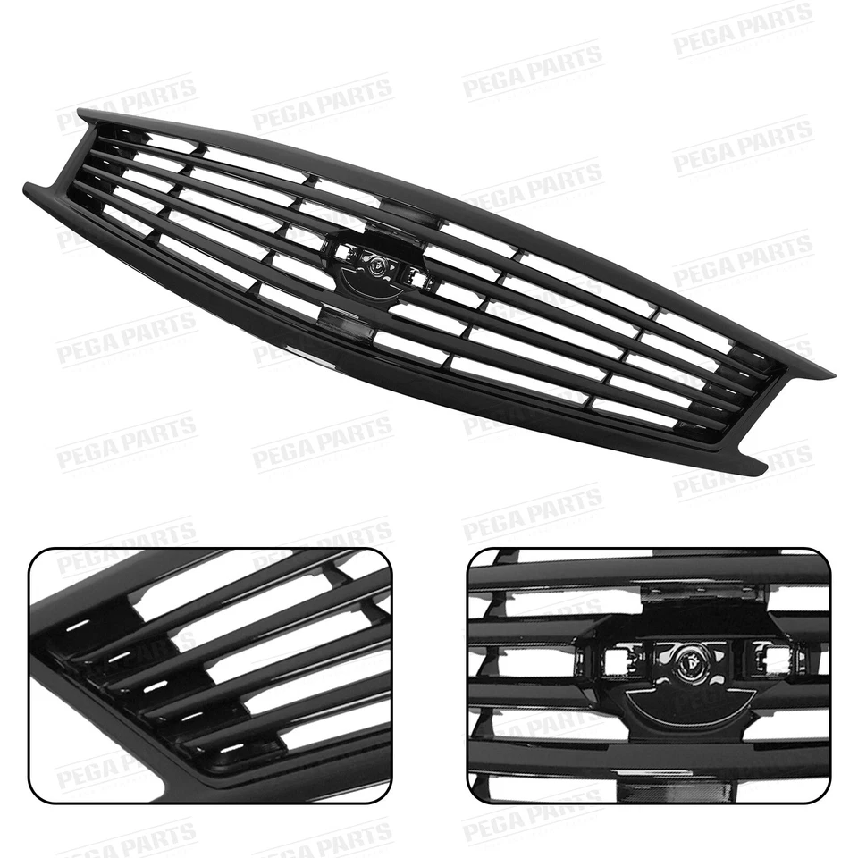 Front Bumper Upper Lower Grille Fog Lights For 2010-2013 Infiniti G37 11-12 G25 Foto 2 de 4