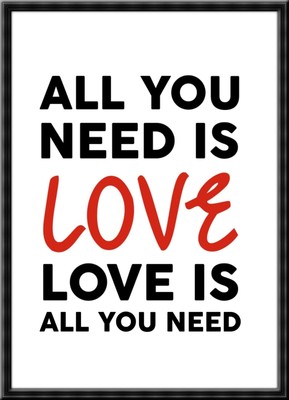 The Beatles Liverpool All You Need Is Love Lyrics Quote Poster Print Ebay