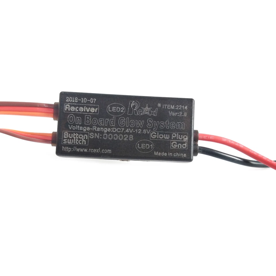 RCEXL On Board Glow System for Nitro Engine New Version w/ Heat Sink and Cover - Image 2 of 4