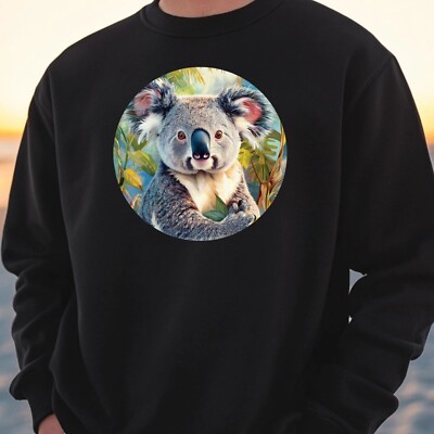 Koala Portrait Sweatshirt Cosy And Perfect For Any Occasion S to 4XL