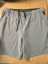 B87 Mens Speedo Swim Trunks Pockets Gray size XXL