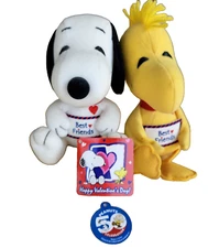 Baby Snoopy/Woodstock Squeaking 50th Anniversary Plush Best Friends Valentine's