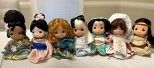 Precious Moments Disney D23 Once Upon a Time Princesses 5" Mini Dolls Set of 7