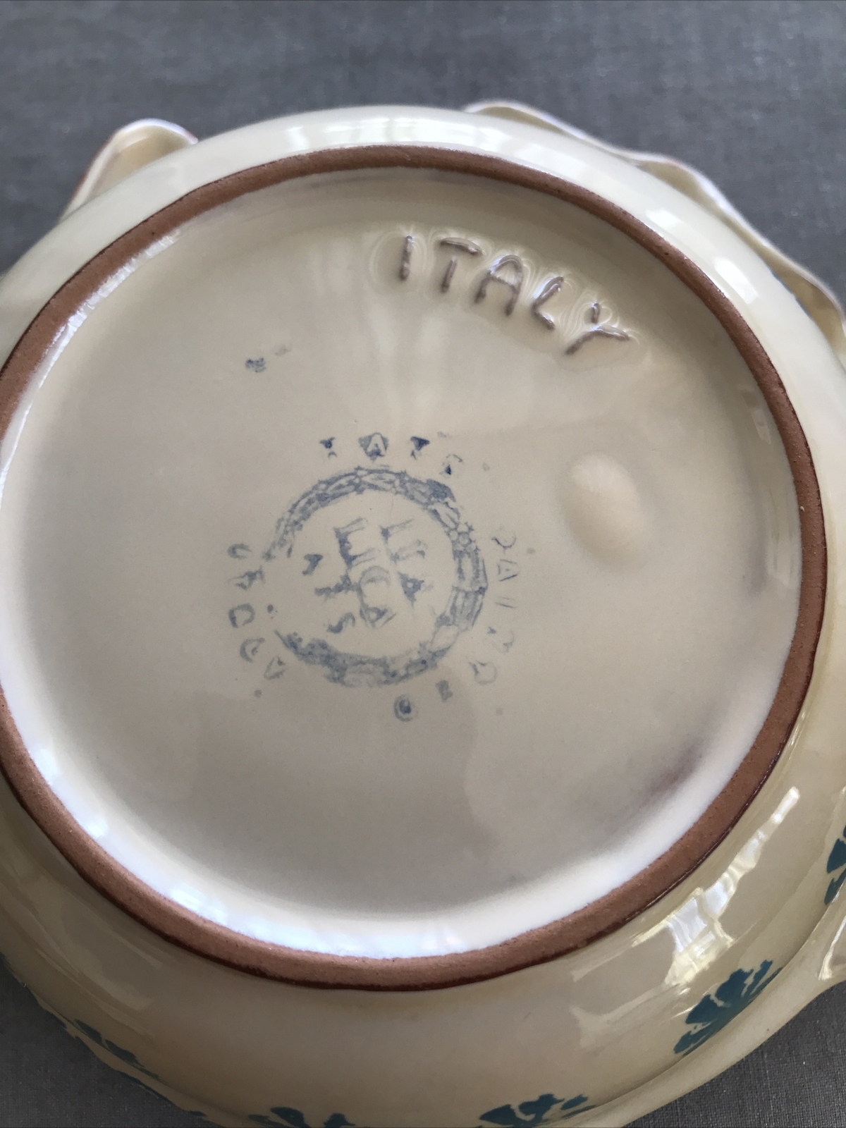 Italica Ars Hand Painted Set of 5 Salad Pasta Bowls Made in Italy Brand