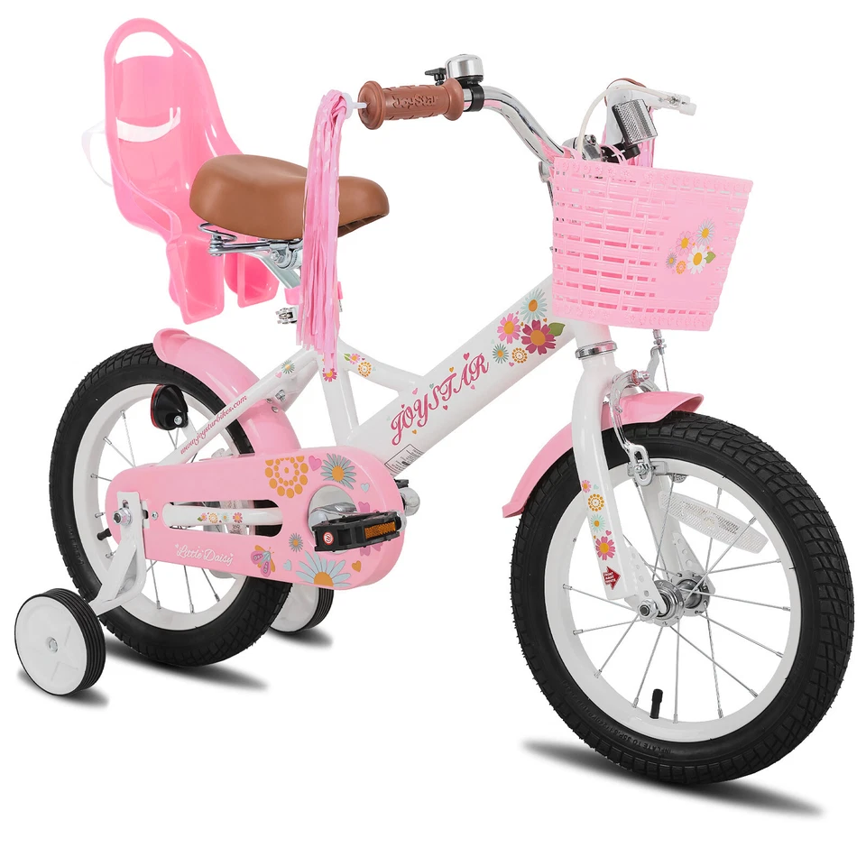 Bicicleta JOYSTAR Niñas 2-7 Años 12-16 Pulgadas Niñas Muñeca Asiento Serpentinas Mejor Regalo Foto 2 de 4