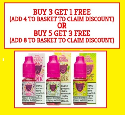 Dr Vapes Nic Salt E Liquid Vape Juice Panther Pink 10ml 10mg 20mg Buy 3get  1Free | eBay UK