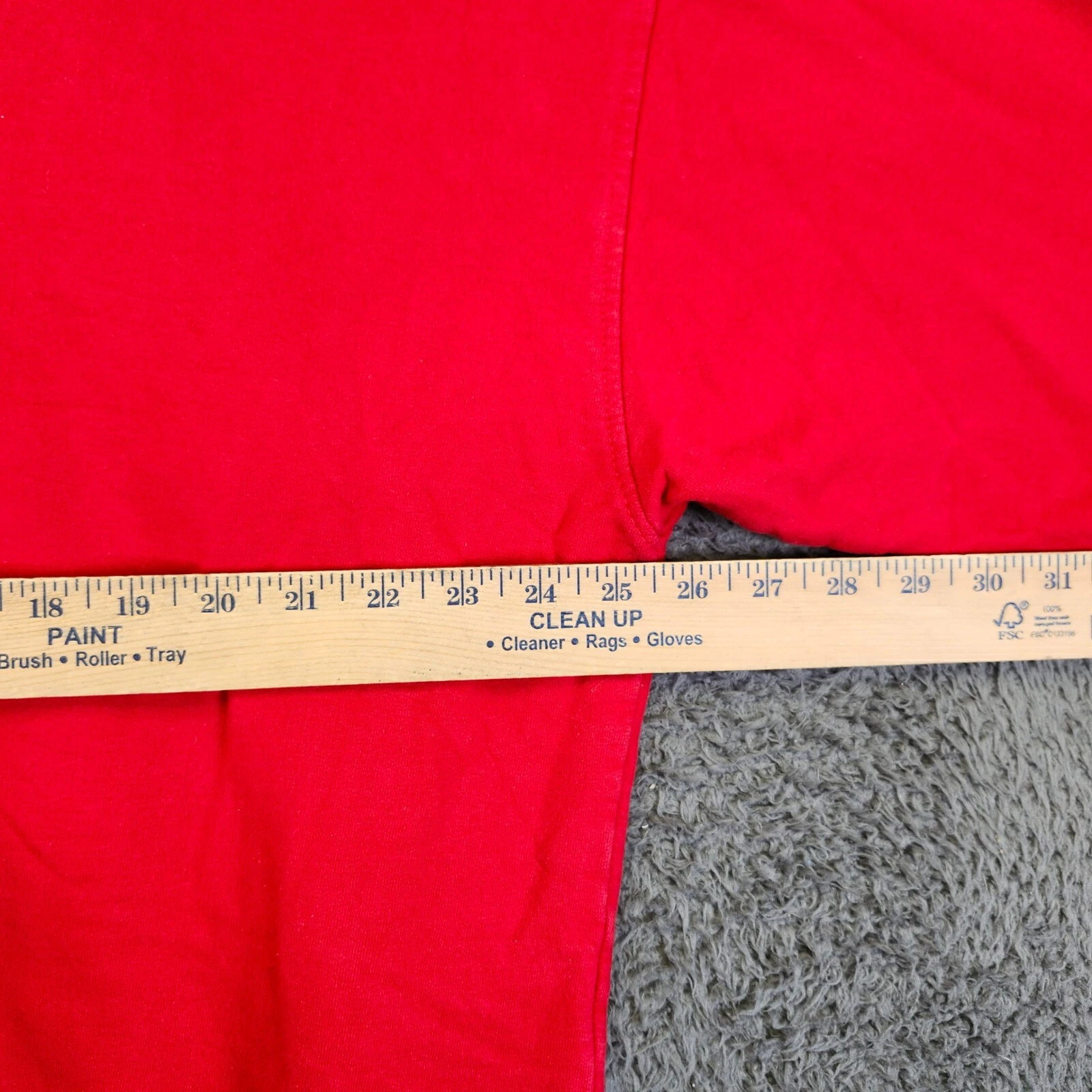 VETEMENTS Ohio State Felpa con Cappuccio Pullover Felpa Grande Logo Rosso XL