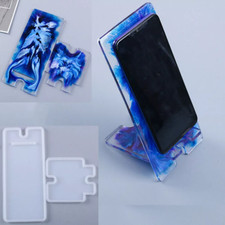 Mobile Phone Stand Holder Silicone Resin Casting Mold Epoxy Mould DIY Craft Tool