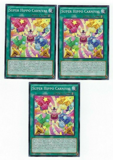 X3 YUGIOH SUPER HIPPO CARNIVAL MP17 EN097 COMMON 1ST NM EBay