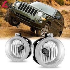 For Jeep Patriot 2007-2009 Clear Pair Bumper Fog Lights Replacement Lamps Lr