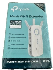 NEW TP-Link RE550 AC1900 Wireless Dual Band Wi-Fi Range Extender Booster