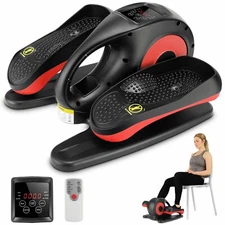 LCD Elliptical Under Desk Ellipse Electric Machine Leg Exerciser Fully Assembled