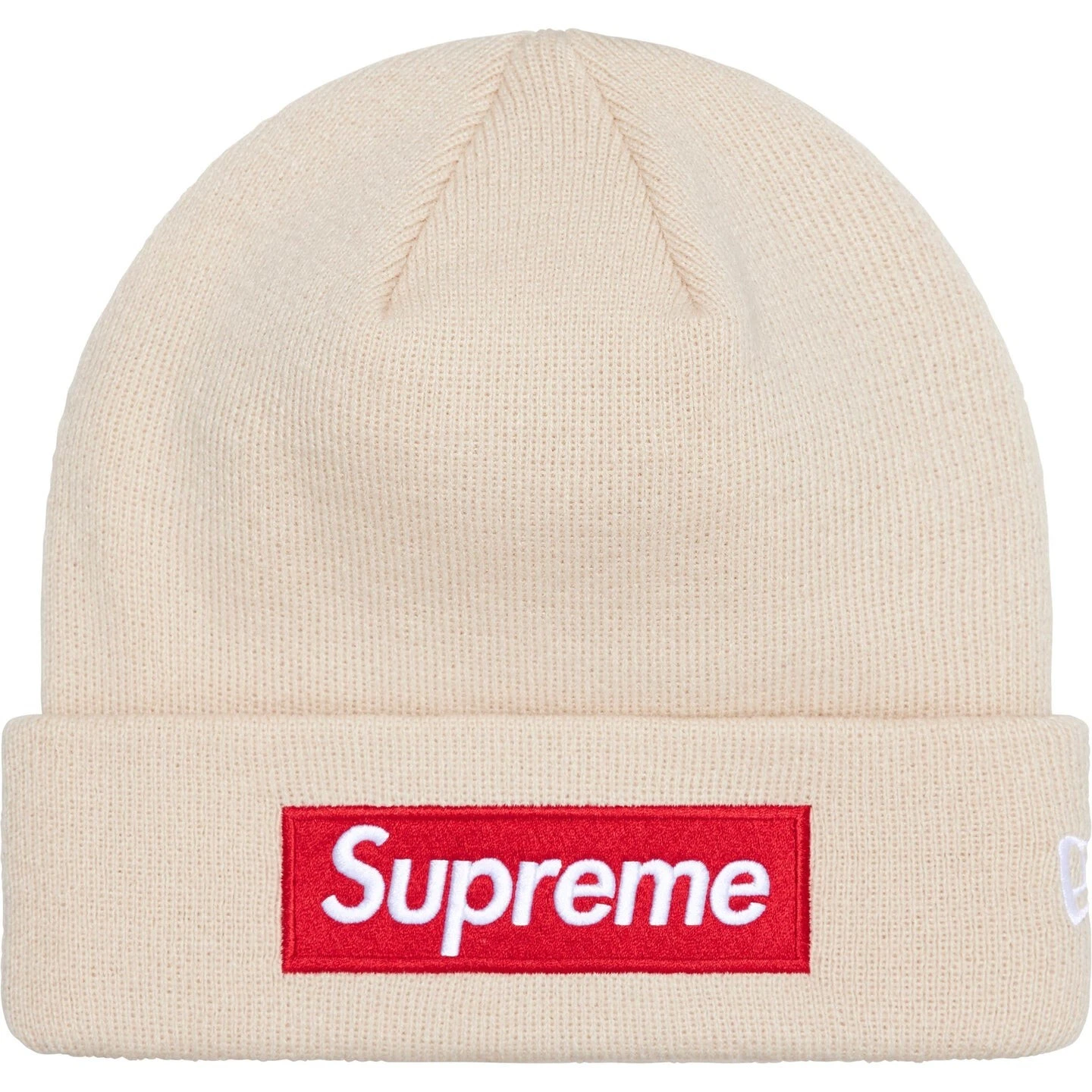 Boîte New Era Logo Beanie Stone FW2024