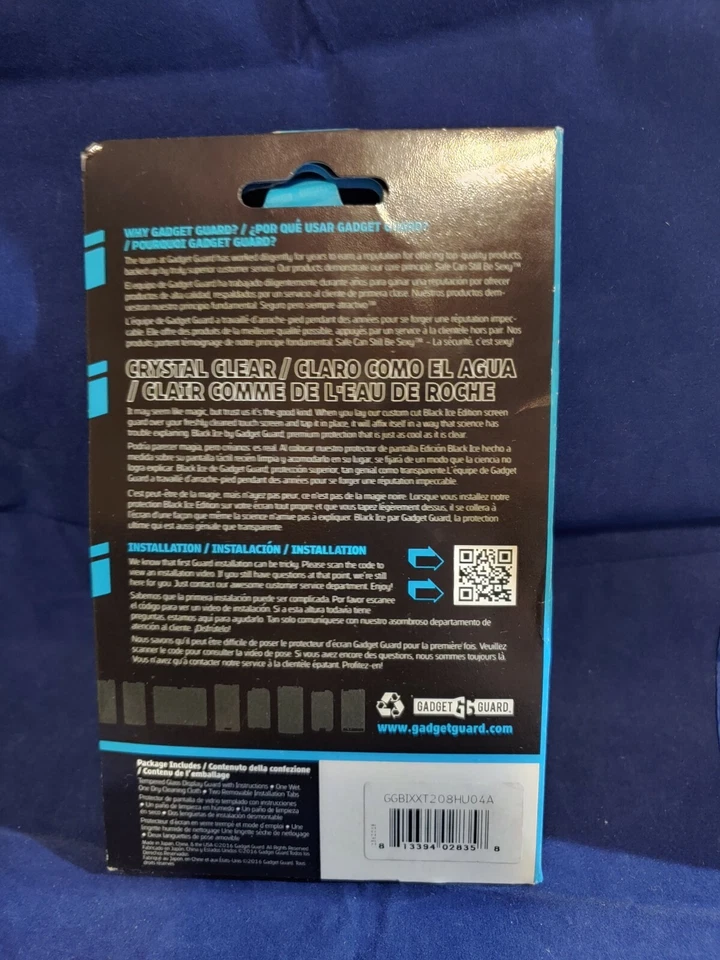 Protector Gadget Pantalla Cristal Templado Negro Hielo Para Huawei P20 (5667) Foto 2 de 2