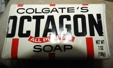 Vintage Colgate's Octagon All Purpose Soap 7oz Unopened USA Palmolive NOS