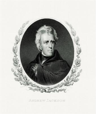ANDREW JACKSON ENGRAVING PRESIDENT GLOSSY POSTER PICTURE PHOTO PRINT BANNER 8904