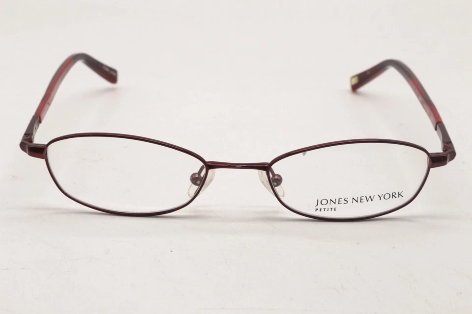 NUEVAS GAFAS JONES NEW YORK J942 ROJAS OVALADAS AUTÉNTICAS DE DISEÑO 49-18 Foto 2 de 4