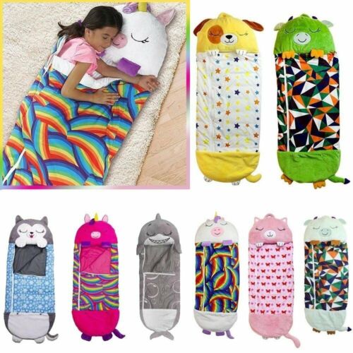 Animal Sleeping Bag Happy Napper Kids Children Blanket Winter Fluffy Warm - Picture 1 of 23