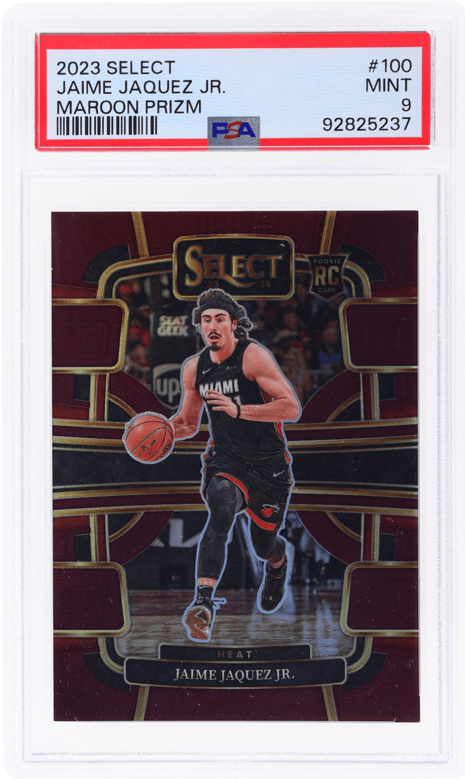 2023 Panini Select Jaime Jaquez Jr. Concourse Maroon Prizm #100 /175 PSA 9