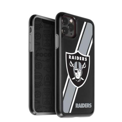 FOCO NFL Las Vegas Raiders Dual Hybrid Case for Apple iPhone 11Pro, XS & X