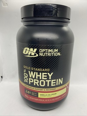 Optimum Nutrition Gold Standard 100% Whey Protein Powder - Vanilla Ice Cream...