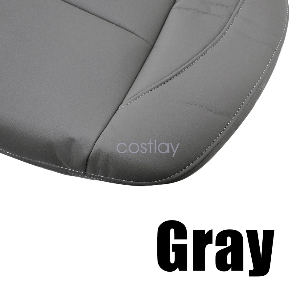 NEW For 2005-2015 Nissan Armada SE LE Driver Bottom Leather Seat Cover Gray - Image 3 of 4