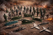 53pcs. Vintage Soviet Metal Toy Soldiers USSR Figures Cold War Era Collectible