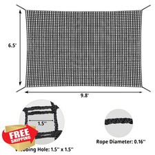 Toriexon 6.5'x9.8' Climbing Cargo Net Double Layer Playground Safety