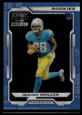 2022 Panini Chronicles #PMR-16 Isaiah Spiller Playoff Momentum Rookies