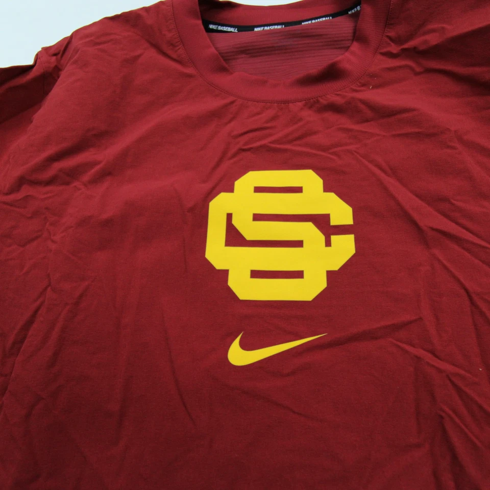 USC Trojans Nike Long Sleeve Shirt Men's Crimson Used - Image 3 of 4